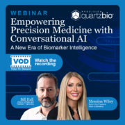 QuartzBio webinar conversational AI for biomarker intelligence