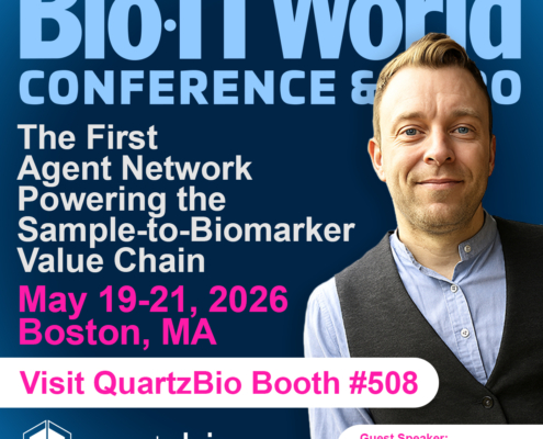 QuartzBio Booth 508 Bio-IT World 2026